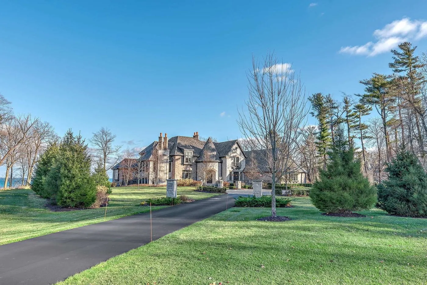 Luxury estate exterior and grounds